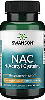 N-ацетилцистеин - антиоксидант, антивозрастной, респираторная поддержка печени Swanson NAC N-Acetyl Cysteine