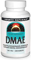 Битартрат диметиламиноэтанола Source Naturals DMAE 200 капсул