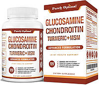Премиум добавка для здоровья суставов и костей Purely Optimal Premium Glucosamine Chondroitin MSM 120 таблеток