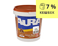 Лазур-лак акриловий AURA LASUR AQUA для деревини білий 0,75 л