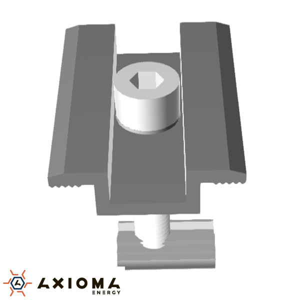 Прижим Средний, 40 мм, алюминий и оцинкованная сталь, AXIOMA energy - фото 1 - id-p736530893