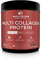 Гидролизованный мультиколлагеновый порошок Wholesome Wellness Multi Collagen Protein Powder 454 г