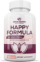 Натуральная формула для снятия стресса Wholesome Wellness Happy Formula 60 капсул