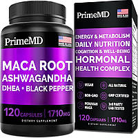 Премиальный комплекс для хорошего самочувствия PrimeMD Organic Maca Root & Ashwagandha DHEA & Black Pepper