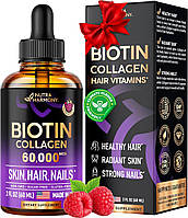 Элитный комплекс для повышения жизненной силы волос Nutra Harmony Liquid Biotin & Collagen 60 мл