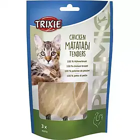 Ласощі для котів з куркою і мататабі Premio Chicken Matatabi Tenders 3шт Trixie TX-42753