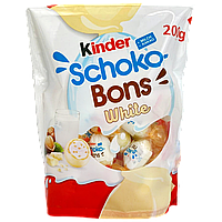 Цукерки з білим шоколадом та горіховою начинкою Кіндер Kinder Choco-Bons 200g 18шт/ящ (Код: 00-00015740)