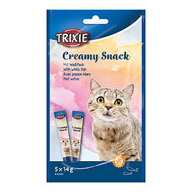 Ласощі для котів Trixie Creamy Snacks з рибою 5шт х 14г
