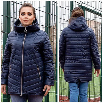 Якісна куртка на синтепоні 100 Тканина "Плащівка" розмір 52, фото 1