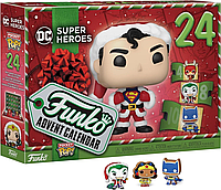 Адвент календарь Супер Героев Pop! Advent Calendar - DC Super Heroes 2023 FP73077 Funko