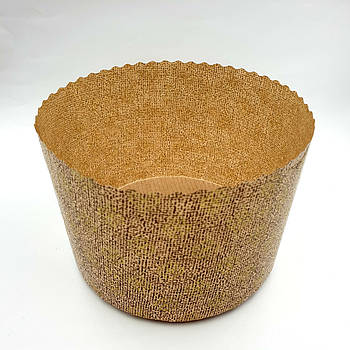 Паперова форма для випікання пасхи (середня) Золото ХВ 16.5х13.5 см - 10 шт