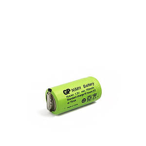 Промисловий акумулятор 2/3 AA (75AAH) GP 750mAh з контактами