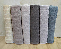Набор турецких махровых полотенец 70х140 Gulcan 6 шт Jacquard Cotton Lux Damla