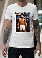 Мужская боксерские футболки, майка с принтом Деметриус Джонсо - интернет магазин одежда с боксерской тематикой