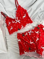 Сексуальна піжама. Домашній костюм шорти топ. Комплект для сну., фото 4