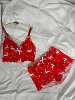 Сексуальна піжама. Домашній костюм шорти топ. Комплект для сну., фото 5