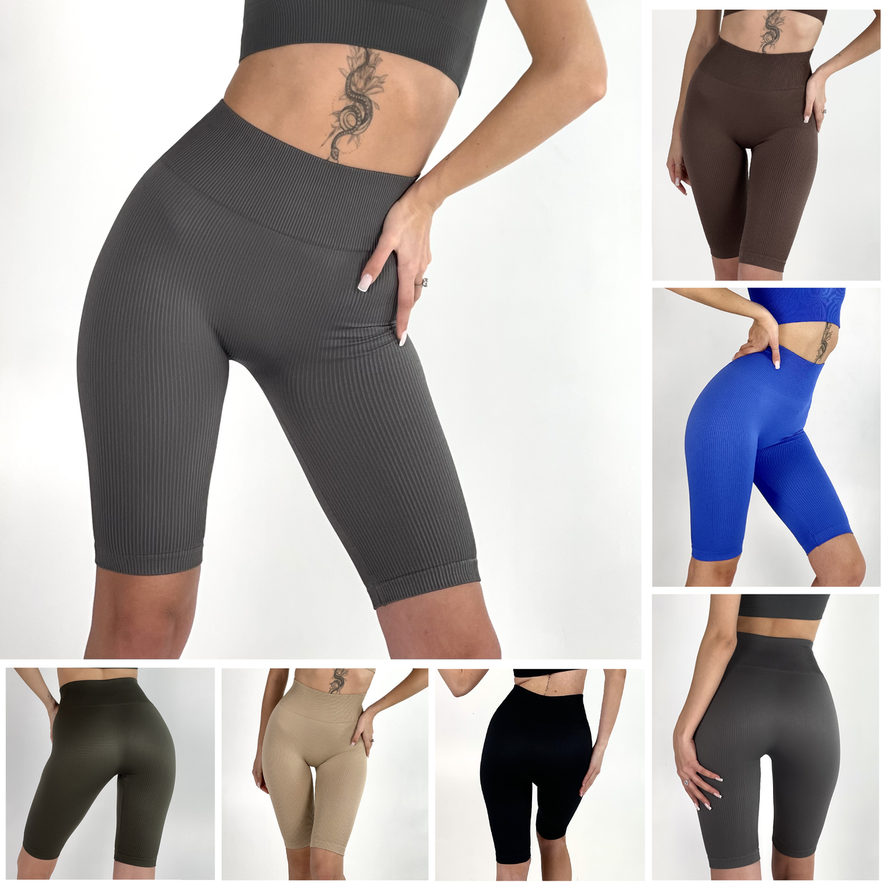 Шорти Треки Рубчик (Велосипедки), Виробництво Україна (6 Кольорів)