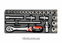 Вставка ложемент для инструментального ящика с набором головок и трещоткой 1/2'' YATO YT-5537 Vce-e То Что