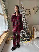 Піжама в клітинку. Домашній одяг. Жіночі набори для сну., фото 5