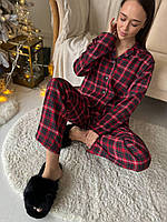 Піжама в клітинку. Домашній одяг. Жіночі набори для сну., фото 9