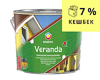 Фарба олійно-акрилова ESKARO VERANDA для деревини напівматова транспарентна-база TR 2,7 л