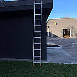 Алюмінієва драбина 3 метра драбина садова 11 сходинок, фото 4