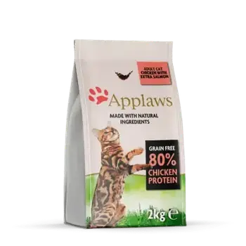 Applaws Adult Chicken with Salmon 7,5кг - сухий корм для дорослих кішок без зерна з куркою та лососем