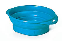 Georplast Squeeze Oval Small складна силіконова овальна миска для дрібних собак, 0,5 л, 19*14,5*5,5 см, колір в асортименті(10083)