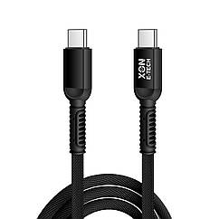 Кабель XON SmartCable Type-C - Type-C PD 60W 1м MaxCharge Чорний (SC202C6W1B 555)