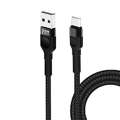 Кабель XON SmartCable Type-A - Type-C PD 3A 1м UniLink Чорний (SC302C3A1B 616)