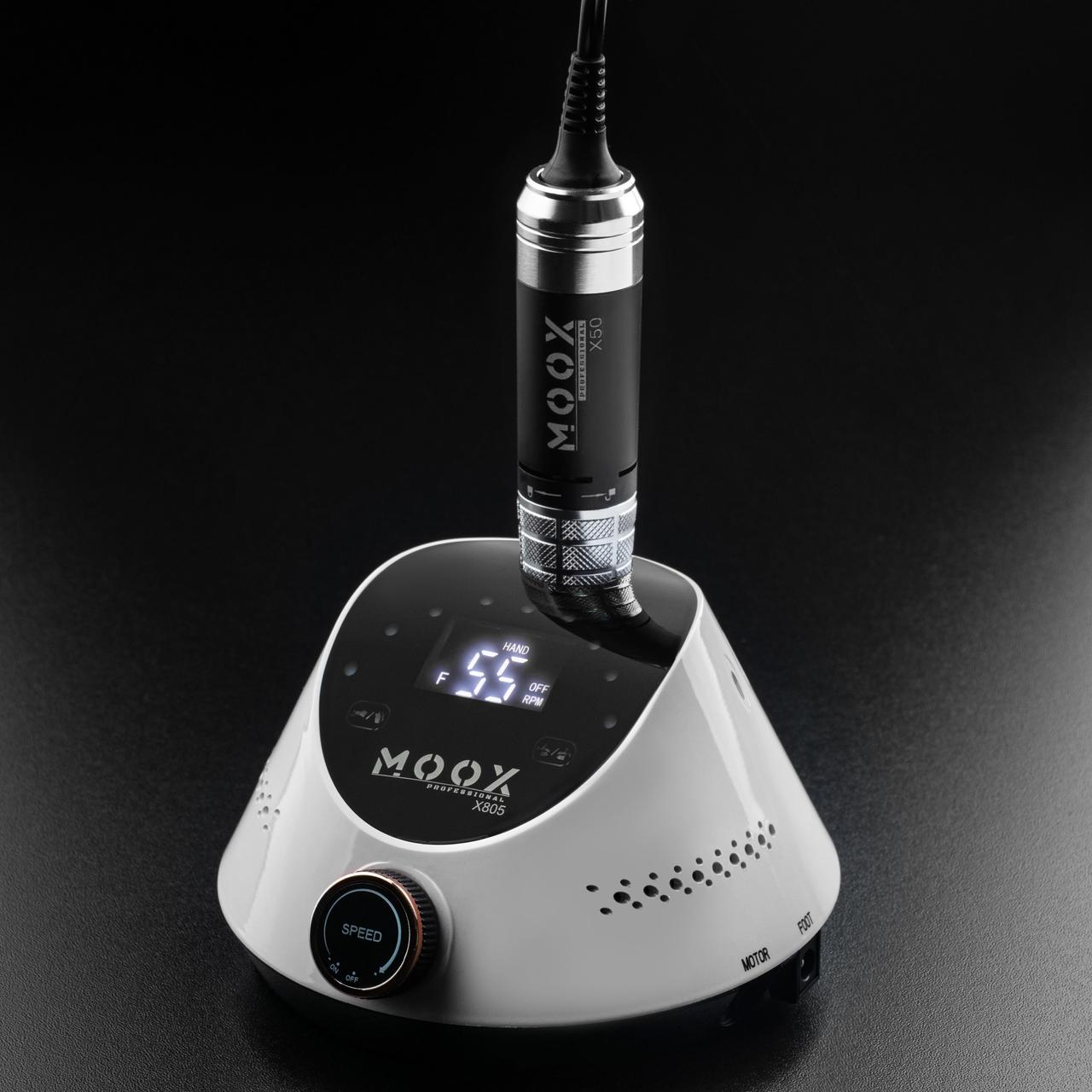Фрезер для манікюру Moox X805 на 55000 об/хв, 80 Вт, білий