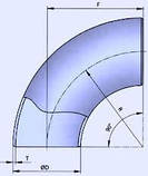 Відводи сталеві круто вигнуті Дн 159х4,5, фото 2