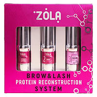 ZOLA Набор для ламинирования NEW Brow&Lash Protein Reconstruction System