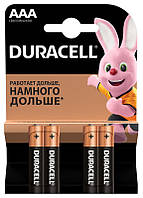 Батарейка Duracell Basic AAA (LR03) MN2400 4bl (81545421/81417086 / 5000394052543) (4 шт.)