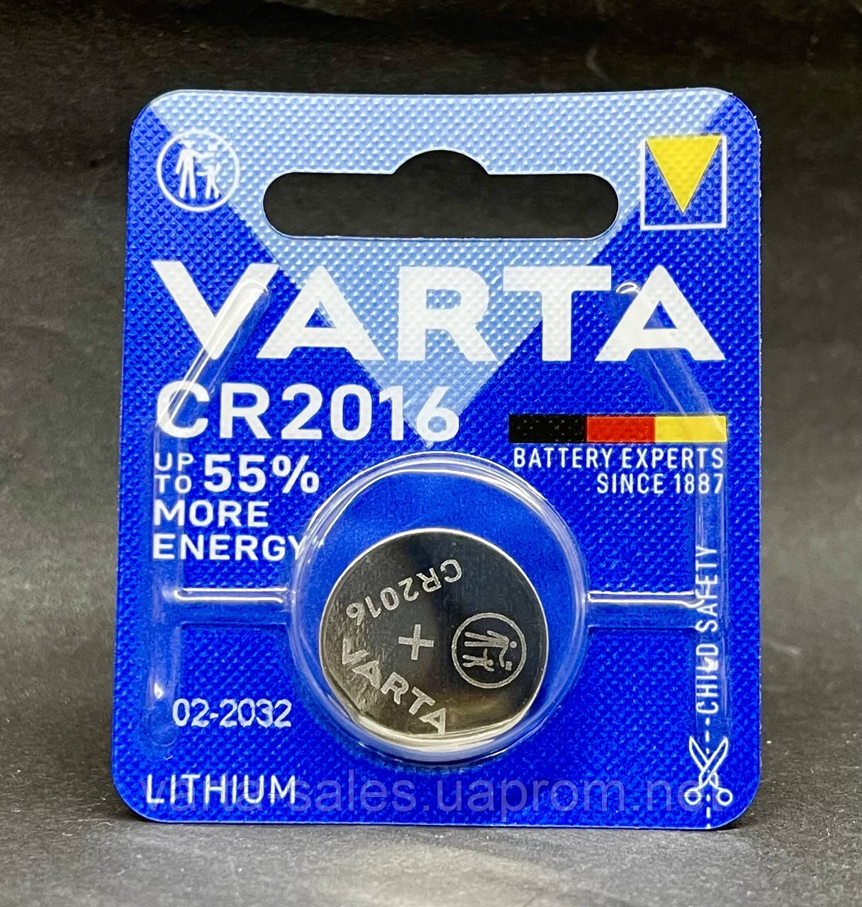 Батарейка Varta CR2016 (lithium-літієва) 3V - фото 1 - id-p1720002