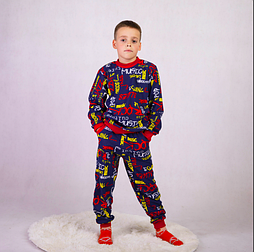 Піжама стильна підліткова трикотаж кулір, бавовна