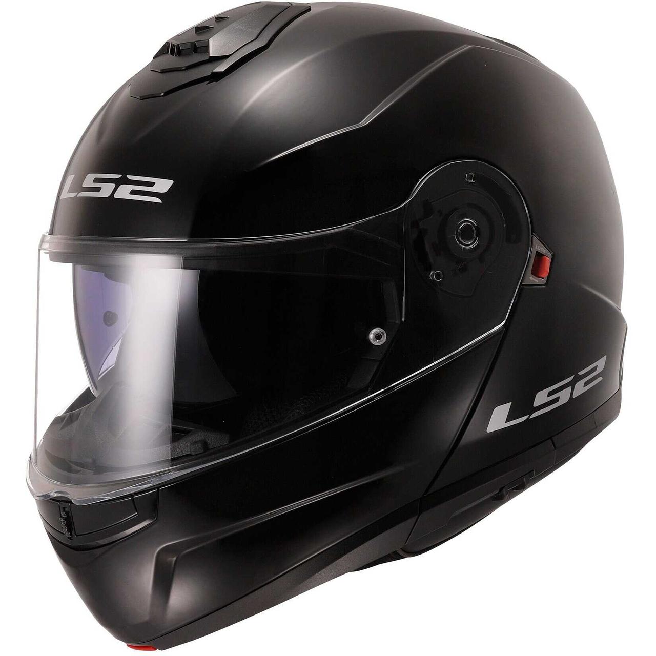 МОТОШОЛОМ МОДУЛЯР LS2 FF908 STROBE II SOLID КОЛІР GLOSS BLACK