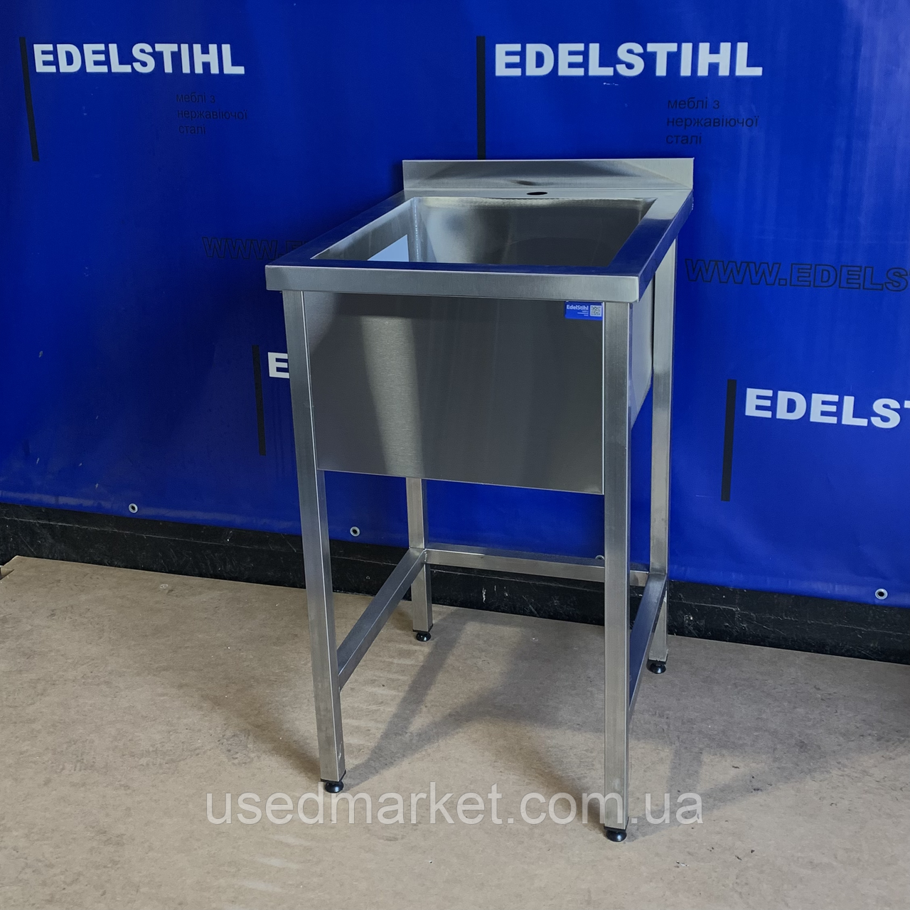 Мийка виробнича нова з нержавіючої сталі одинарна EdelStihl 500х600