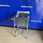 Ванна мийна виробнича нова з нержавіючої сталі одинарна 500х500 EdelStihl, фото 5