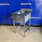 Ванна мийна виробнича нова з нержавіючої сталі одинарна 500х500 EdelStihl, фото 7