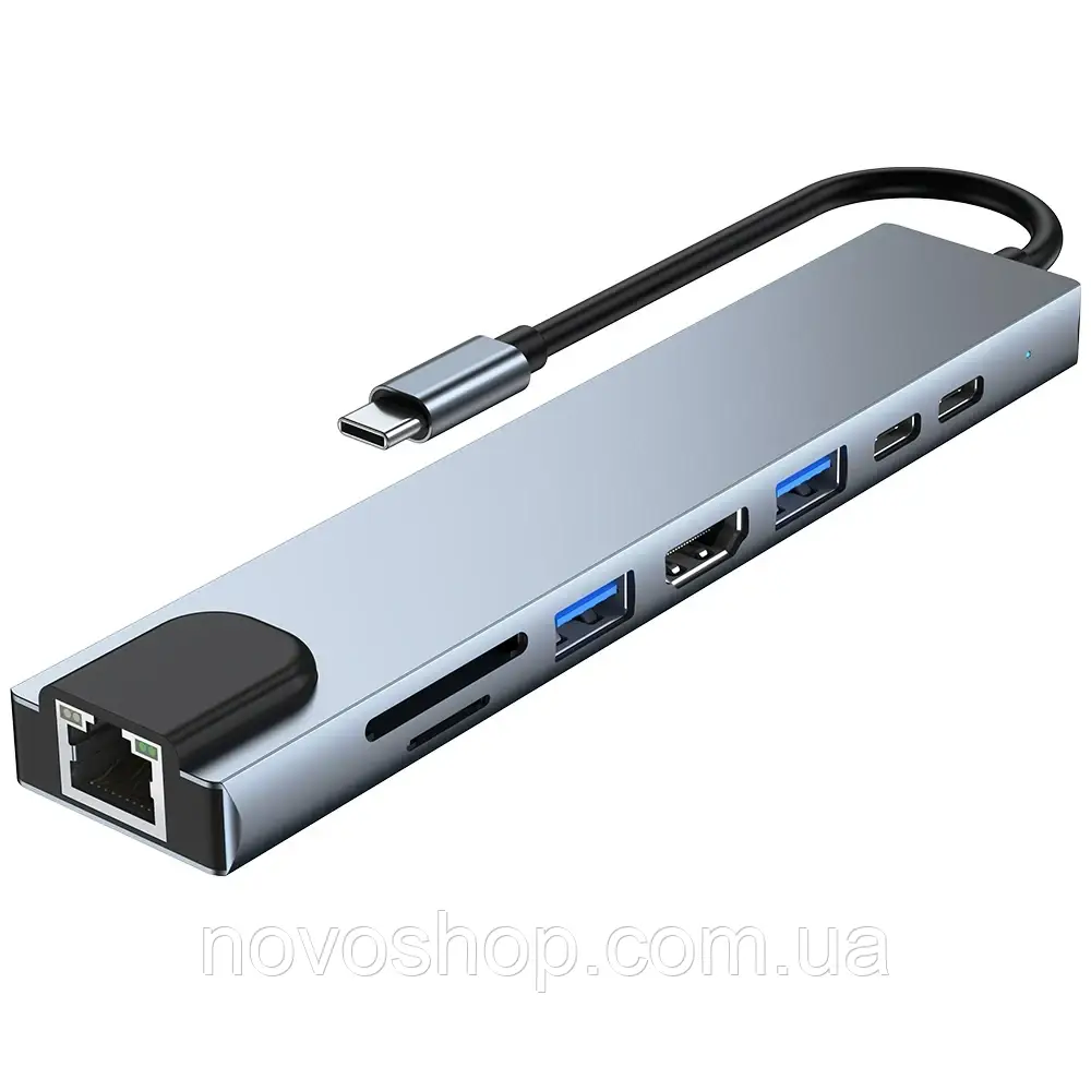 USB-концентратор док-станція BYL-2017L 8 в 1
