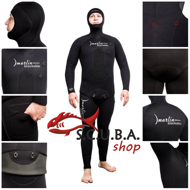 Індивідуальне пошиття гідрокостюма MARLIN Blackskin 