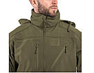 Тактична куртка Mil-Tec SOFTSHELL JACKET SCU OLIVE 10864012 - 2XL, фото 8