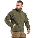Тактична куртка Mil-Tec SOFTSHELL JACKET SCU OLIVE 10864012 - 2XL, фото 7