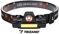 Ліхтарик фонарик налобний 5/1 TRIZAND L18371 +МАГНІТ CREE USB Польща!