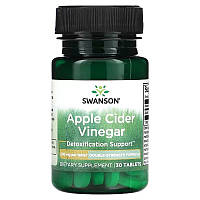 Яблочный уксус 200мг Apple Cider Vinegar 200mg Swanson 30 таблеток