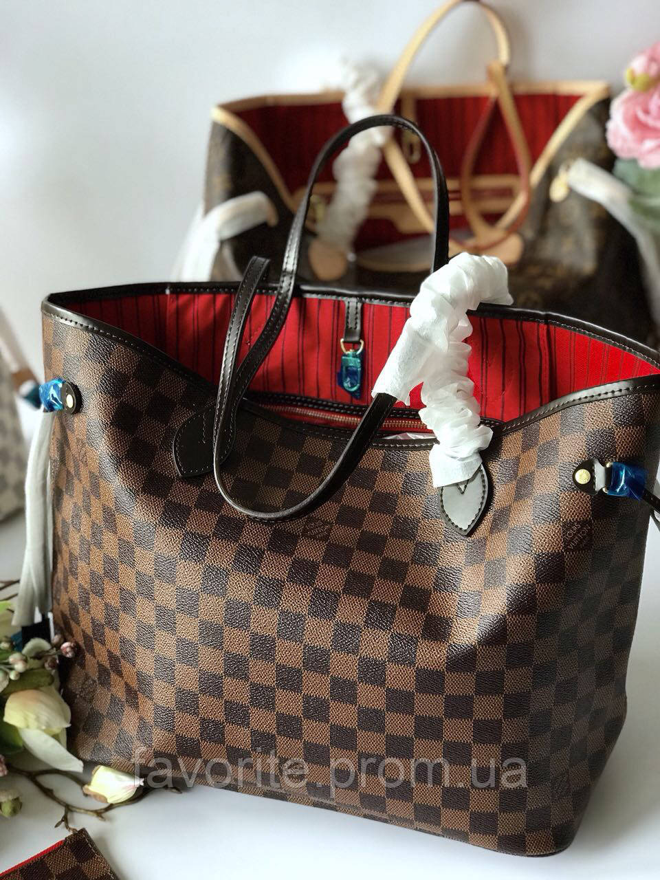 Популярная сумка Louis Vuitton Neverfull 32 cм - фото 1 - id-p2058529138