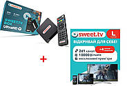 Смарт ТВ-приставка iNext TV5 SWEET.TV BOX Ultra HD 1/8 Гб+4 місяці в подарунок тарифу L