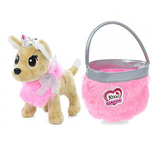 Музична плюшева Собачка Кіккі Bambi M 5703 I UA співає українською мовою, Time Toys