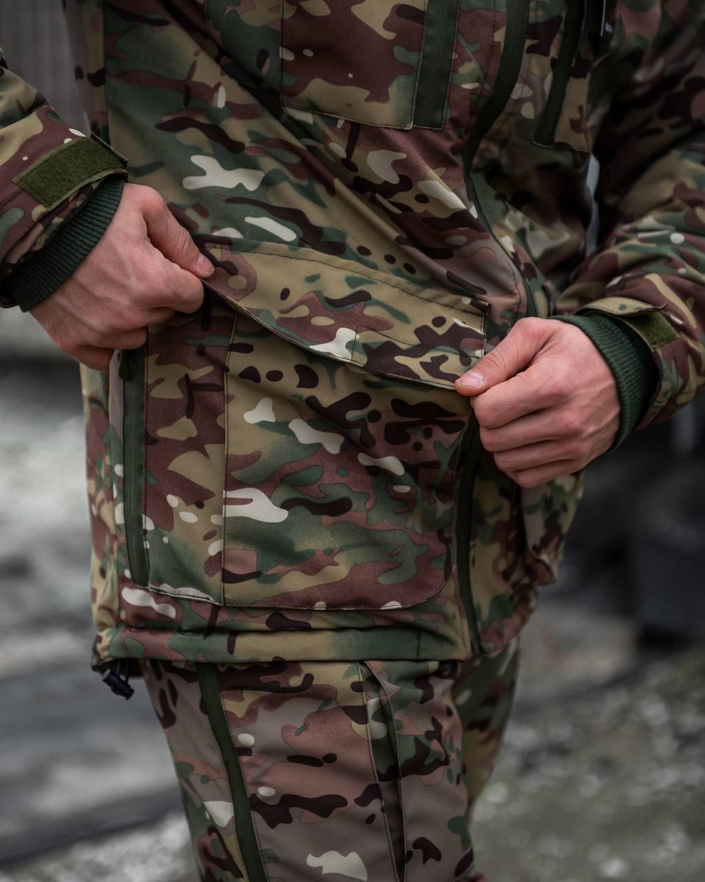 Армейская зимняя форма Oblivion STELS штурмовой утепленный костюм для ВСУ водонепроницаемый мультикам arn - фото 3 - id-p2058534325